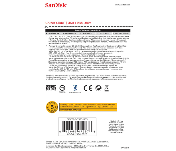 Sandisk Cruzer Glide 32GB - 179877 - zdjęcie 2